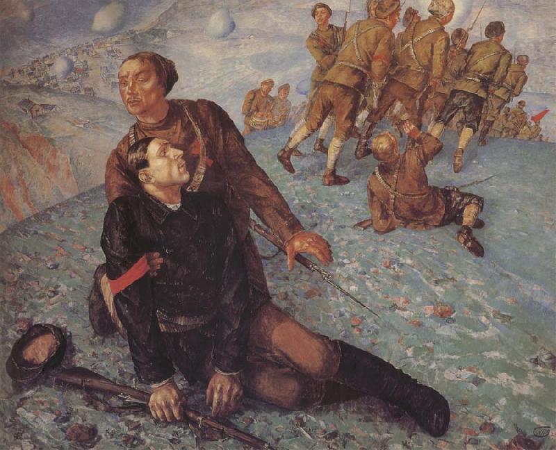 Kuzma Petrov-Vodkin Death of the Commissar oil painting image